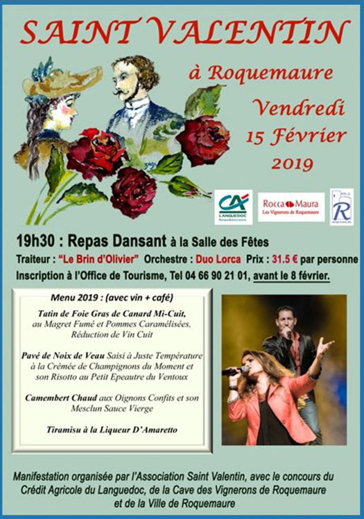 The Valentine's day à Roquemaure