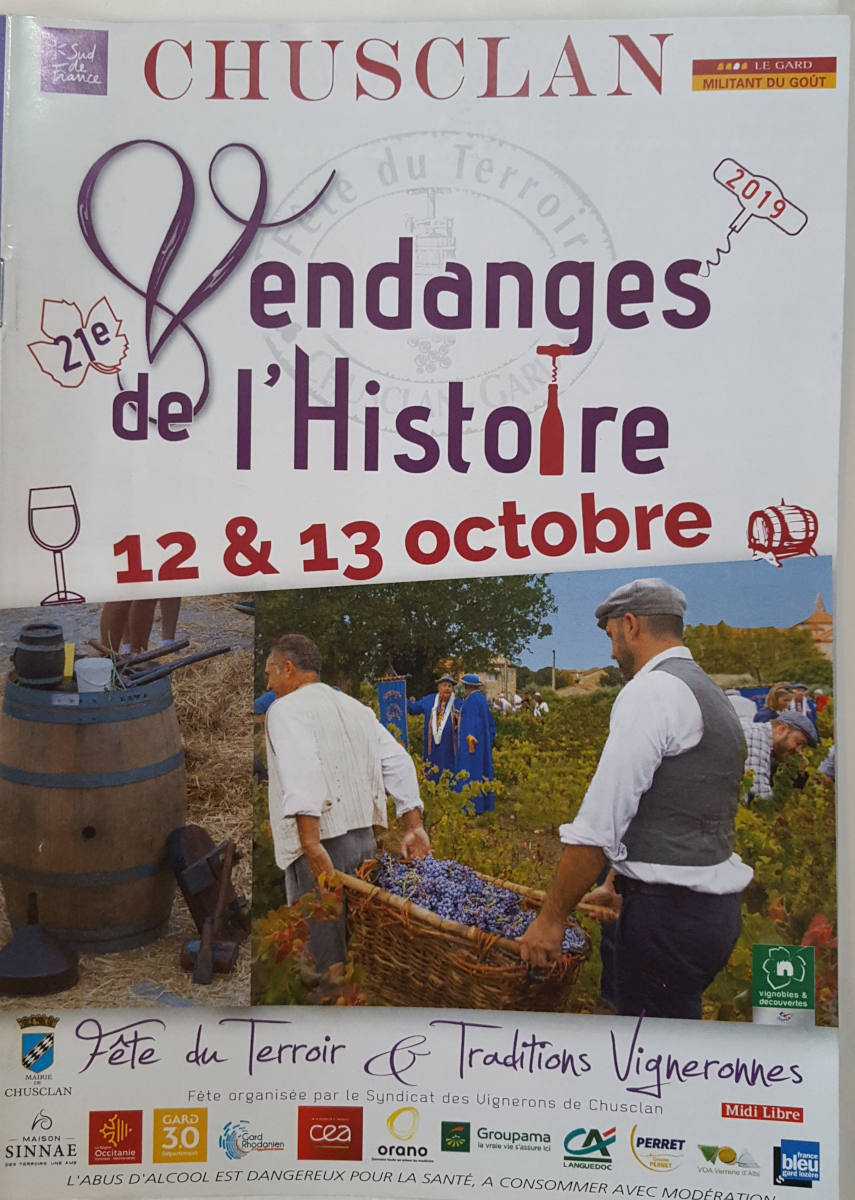 Vendanges de lhistoire Chusclan 2019